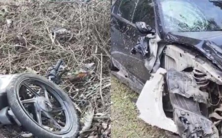 ಗೋಣಿಕೊಪ್ಪ;ಕಾರು ಮತ್ತು ಎರಡು ಬೈಕ್  ಗಳ ನಡುವೆ ಭೀಕರ ಅಪಘಾತ; ಇಬ್ಬರು ಸ್ಥಳದಲ್ಲೇ ಸಾವು