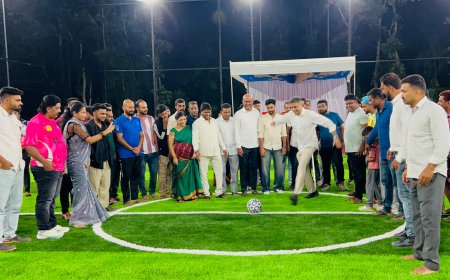 ಹುಂಡಿ ಗ್ರಾಮದಲ್ಲಿ ನೂತನ ಟರ್ಫ್ ಮೈದಾನ ಲೋಕಾರ್ಪಣೆ