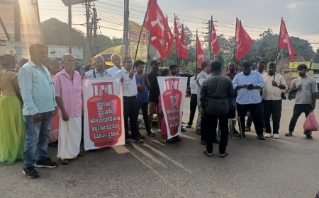 ಅನಿಲ ಅಭಾವವನ್ನು ಪರಿಹರಿಸಿ ಹೋಟೆಲ್ ಉದ್ಯಮ ರಕ್ಷಿಸಿ;ಸಿಪಿಐಎಂ ಪ್ರತಿಭಟನೆ