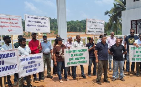 ಬಾಳುಗೋಡು ಬಳಿ ವಿಲ್ಲಾ ನಿರ್ಮಾಣ ವಿರೋಧಿಸಿ ಪ್ರತಿಭಟನೆ