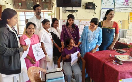 ಚೇರಂಬಾಣೆಯಲ್ಲಿ ಹೆಣ್ಣು ಮಕ್ಕಳಿಗೆ ಹೆಚ್‍ಪಿವಿ ಲಸಿಕೆ ವಿತರಣೆ