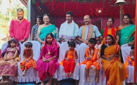 ಕತ್ತಲೆಕಾಡುವಿನಲ್ಲಿ ಮನಸೂರೆಗೊಂಡ ಶ್ರೀರಾಮನವಮಿ - ರಾಮ, ಸೀತೆಯಾಗಿ ಕಂಗೊಳಿಸಿದ ಪುಟಾಣಿಗಳು