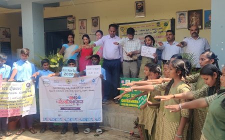 ಕೂಡುಮಂಗಳೂರು ಸರ್ಕಾರಿ ಪ್ರೌಢಶಾಲೆಯಲ್ಲಿ ವಿಶ್ವ ಜಲ ದಿನಾಚರಣೆ;  ನೀರು ಜೀವಜಲ: ಜಲ ಸಂರಕ್ಷಣೆ ಎಲ್ಲರ ಹೊಣೆ; ಟಿ.ಜಿ.ಪ್ರೇಮಕುಮಾರ್