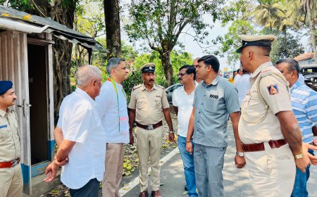 ಕುಟ್ಟ ಪೋಲಿಸ್ ಠಾಣೆಗೆ ಭೇಟಿ ನೀಡಿ ಪರಿಶೀಲನೆ ನಡೆಸಿದ ಶಾಸಕ ಎಎಸ್ ಪೊನ್ನಣ್ಣ