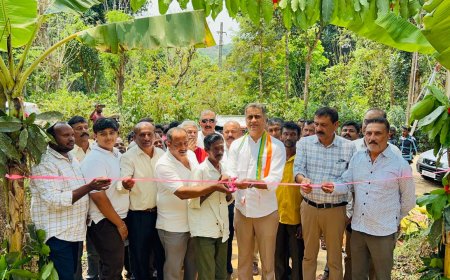 30ಲಕ್ಷ ಅನುದಾನದಲ್ಲಿ  ನಿರ್ಮಾಣಗೊಂಡಿರುವ ನಾಣಚ್ಚಿ ಹಾಡಿಗೆ ಹೋಗುವ ಕಾಂಕ್ರೀಟ್ ರಸ್ತೆ ಉದ್ಘಾಟಿಸಿದ ಶಾಸಕ ಎಎಸ್ ಪೊನ್ನಣ್ಣ