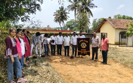 ಶನಿವಾರಸಂತೆ;ಭಾರತಿ ಪ್ರಥಮ ದರ್ಜೆ ಕಾಲೇಜು ವಿದ್ಯಾರ್ಥಿಗಳಿಂದ ಸ್ವಚ್ಛತಾ ಕಾರ್ಯ