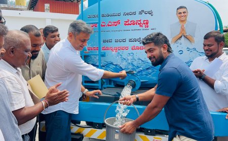ಸ್ವಂತ ವೆಚ್ಚದಲ್ಲಿ ವಿರಾಜಪೇಟೆ ಬ್ಲಾಕ್ ವ್ಯಾಪ್ತಿಯಲ್ಲಿ, ತುರ್ತು ನೀರು ಸರಬರಾಜು ವ್ಯವಸ್ಥೆಗೆ ಚಾಲನೆ ನೀಡಿದ ಶಾಸಕ ಎಎಸ್ ಪೊನ್ನಣ್ಣ