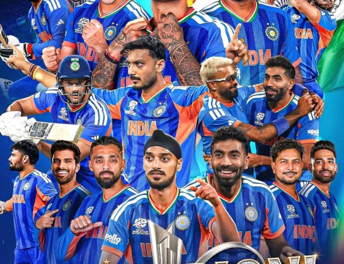 T-20 ವರ್ಲ್ಡ್ ಕಪ್;ಇಂಡಿಯಾ ಚಾಂಪಿಯನ್;  ಮೂರನೇ ಬಾರಿಗೆ T-20 ಚಾಂಪಿಯನ್ ಪ್ರಶಸ್ತಿ ಮುಡಿಗೇರಿಸಿಕೊಂಡ ಭಾರತ