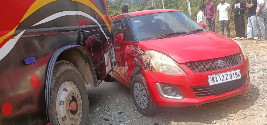 ವೀರಾಜಪೇಟೆಯಲ್ಲಿ ಸರಣಿ ಅಪಘಾತ