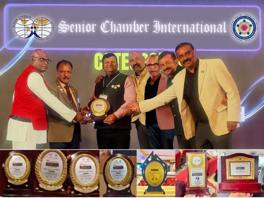 ಸೀನಿಯರ್ ಚೇಂಬರ್ ಇಂಟರ್ನ್ಯಾಷನಲ್ ಗೋಣಿಕೊಪ್ಪ ಸಂಸ್ಥೆಗೆ ವಿವಿಧ ಸಾಧನೆಗಳಿಗೆ ಆರು ಪ್ರಶಸ್ತಿ