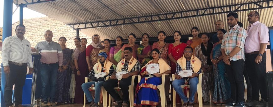 ಗೋಣಿಕೊಪ್ಪ:ಸರ್ಕಾರಿ ಮಾದರಿ ಪ್ರಾಥಮಿಕ ಶಾಲಾಭಿವೃದ್ಧಿ ಮತ್ತು‌ ಮೇಲುಸ್ತುವಾರಿ ಸಮಿತಿ ವತಿಯಿಂದ ಸನ್ಮಾನ