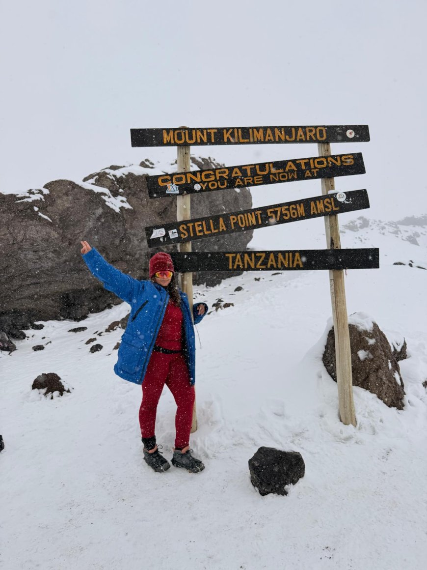 ಆಫ್ರಿಕಾ ಖಂಡದ ಟಾಂಜಾನಿಯಾದಲ್ಲಿರುವ ಅತ್ಯಂತ ಎತ್ತರದ   ಕಿಲಿಮಂಜಾರೊ ಪರ್ವತವನ್ನು ಏರುವ ಮೂಲಕ ಬಹುದೊಡ್ಡ ಸಾಧನೆ ಮಾಡಿದ ಗೋಣಿಕೊಪ್ಪದ ನೀತು ಚಂದನ್