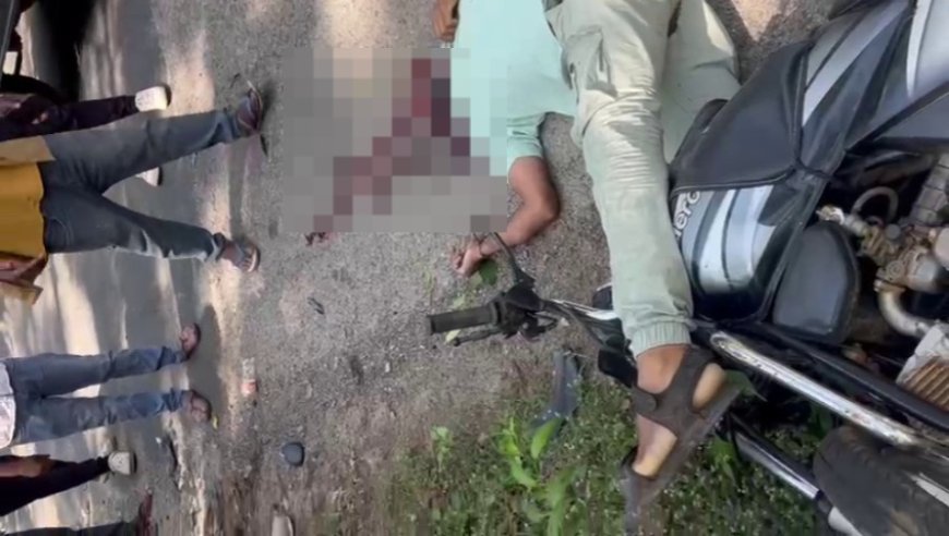 ವಿದ್ಯುತ್ ಕಂಬಕ್ಕೆ ಬೈಕ್ ಡಿಕ್ಕಿ  ; ಸವಾರ ದುರ್ಮರಣ