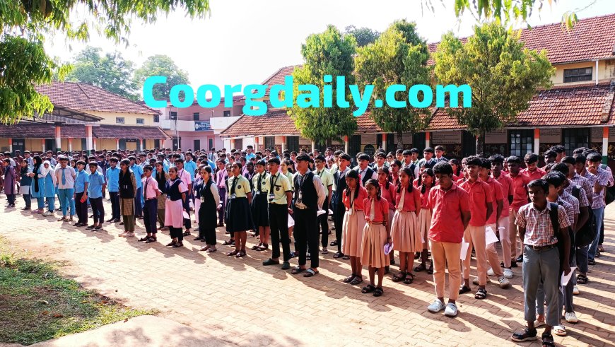 ನಾಪೋಕ್ಲು: ಕೆಪಿಎಸ್ ಶಾಲೆಯಲ್ಲಿ ಯಶಸ್ವಿಯಾಗಿ ನಡೆದ ಮೊದಲದಿನದ ಎಸ್ ಎಸ್ ಎಲ್ ಸಿ ಪರೀಕ್ಷೆ