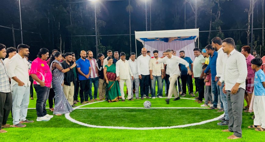 ಹುಂಡಿ ಗ್ರಾಮದಲ್ಲಿ ನೂತನ ಟರ್ಫ್ ಮೈದಾನ ಲೋಕಾರ್ಪಣೆ