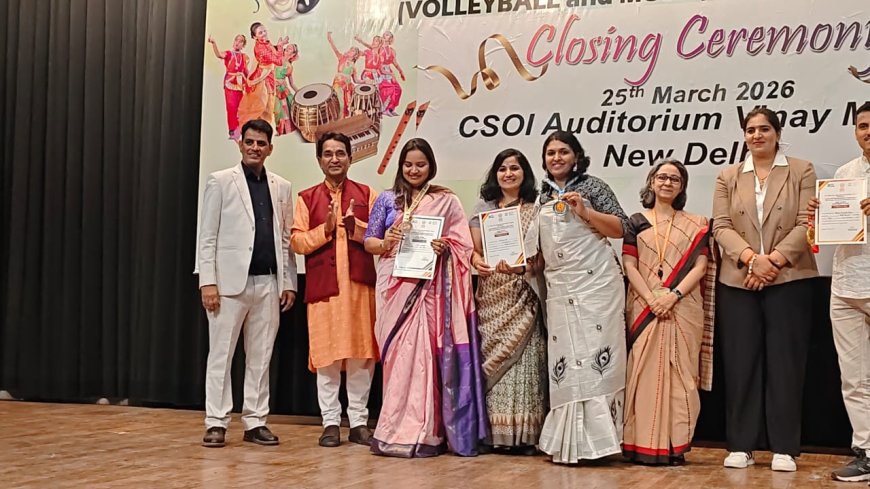 ರಾಷ್ಟ್ರ ಮಟ್ಟದ ಸಾಂಸ್ಕೃತಿಕ ಸ್ಪರ್ಧೆಯ ಶಾಸ್ತ್ರೀಯ ನೃತ್ಯ ಸ್ಪರ್ಧೆ; ಮಿಲನ ಕೆ.ಭರತ್ ಅವರಿಗೆ ಬೆಳ್ಳಿ ಪದಕ