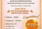 ದ್ವಿತೀಯ ‌ಪಿಯುಸಿ ಫಲಿತಾಂಶ ಪ್ರಕಟ: ರಾಫೆಲ್ಸ್ ಇಂಟರ್ನ್ಯಾಷನಲ್ ‌ಪಿಯು ಕಾಲೇಜಿಗೆ ಶೇಕಡಾ 97.23% ರಷ್ಟು ಫಲಿತಾಂಶ