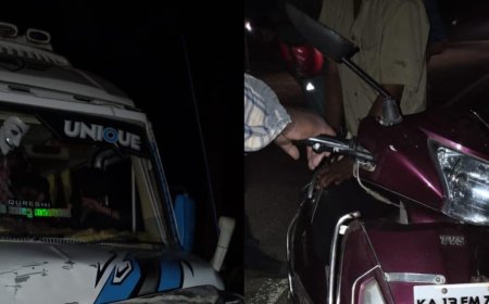 ಕೆದಕಲ್ ಬಳಿ ಸ್ಕೂಟಿ ಮತ್ತು ಟಿಟಿ ವ್ಯಾನ್ ಮೇಲೆ ಕಾಡುಕೋಣ ದಾಳಿ;ಮಹಿಳೆಗೆ ಗಂಭೀರ ಗಾಯ