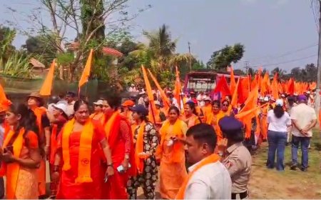 ನಾಪೋಕ್ಲುವಿನಲ್ಲಿ ಹಿಂದೂ ಜನಜಾಗೃತಿ ಜಾಥಾ;  ಹಿಂದೂಗಳು ಸಂಘಟಿತರಾಗಬೇಕು;ಶ್ರೀಕಾಂಕ್ ಶೆಟ್ಟಿ ಕಾರ್ಕಳ