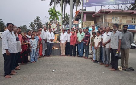 ಗುಡ್ಡೆಹೊಸೂರು ರಾಷ್ಟ್ರೀಯ ಹೆದ್ದಾರಿಯ ಶಿವಕುಮಾರ  ಸ್ವಾಮೀಜಿ ವೃತ್ತದಲ್ಲಿ ಡಾ.ಶಿವಕುಮಾರ ಸ್ವಾಮೀಜಿ ಅವರ 119ಜಯಂತಿ   ಆಚರಣೆ