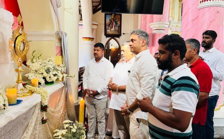 ಗುಡ್ ಫ್ರೈಡೆ ಆಚರಣೆ:ವಿರಾಜಪೇಟೆ ಸಂತ ಅನ್ನಮ್ಮ ಚರ್ಚ್‌ಗೆ ಶಾಸಕ ಎಎಸ್ ಪೊನ್ನಣ್ಣ ಭೇಟಿ