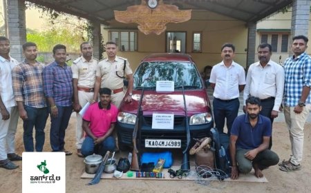 ಬಂಡೀಪುರ ಹುಲಿ‌ ಸಂರಕ್ಷಿತ ಪ್ರದೇಶದಲ್ಲಿ ಬೇಟೆಗೆ ಯತ್ನ;ಕೊಡಗಿನ ಇಬ್ಬರ ಬಂಧನ