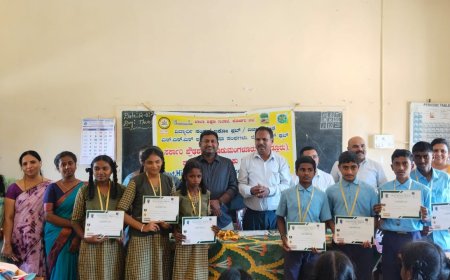 ಕೂಡುಮಂಗಳೂರು ಸರ್ಕಾರಿ ಪ್ರೌಢಶಾಲೆಯಲ್ಲಿ ಗಣಿತ ಕ್ಲಬ್ ವತಿಯಿಂದ ಅಬಾಕಸ್ ಉಚಿತ ತರಬೇತಿ ಸಮಾರೋಪ