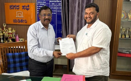 ಮಡಿಕೇರಿ;ಹಿಲ್ ರೋಡ್, ರಸ್ತೆ ದುರಸ್ಥಿ ಪಡಿಸಲು‌ ಮನವಿ ಸಲ್ಲಿಕೆ