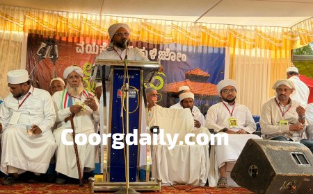 ಸಂಭ್ರಮದಿಂದ ಜರುಗಿದ ಕಕ್ಕಬ್ಬೆ ಬಳಿಯ ವಯಕೋಲ್ ಪುಳಿಙೋಂ ಉರೂಸ್