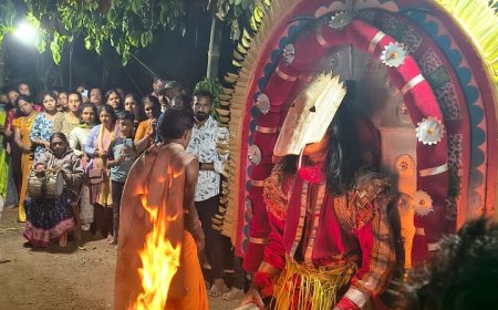 ಬೆಟ್ಟತ್ತೂರು ಗ್ರಾಮದ ಕೊಂಪುಳಿ ಮನೆಯಲ್ಲಿ ಅದ್ಧೂರಿಯಾಗಿ ನಡೆದ "ಧರ್ಮ ದೈವಗಳ" ಆರಾಧನೆ