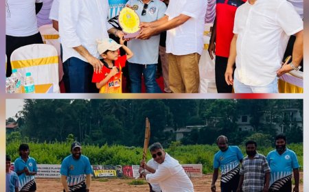 ವಿರಾಜಪೇಟೆ ಲೆಜೆಂಡ್ಸ್  ಕಪ್ ಕ್ರಿಕೆಟ್ ಟೂರ್ನಮೆಂಟ್ ನಲ್ಲಿ ಭಾಗವಹಿಸಿದ ಶಾಸಕ ಎಎಸ್ ಪೊನ್ನಣ್ಣ