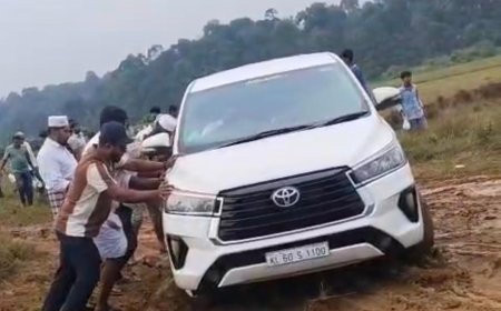 ಎಮ್ಮೆಮಾಡುವಿನಲ್ಲಿ ಉರೂಸ್ ಕಾರ್ಯಕ್ರಮದ ವೇಳೆ ಸುರಿದ ಧಾರಾಕಾರ ಮಳೆ; ಗದ್ದೆಯ ಕೆಸರಲ್ಲಿ ಸಿಲುಕಿದ ಭಕ್ತಾಧಿಗಳ ವಾಹನಗಳು