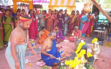 ತಣ್ಣೀರುಹಳ್ಳ ಗ್ರಾಮದ ಬಸವೇಶ್ವರ ದೇವಾಲಯದಲ್ಲಿ ಬ್ರಹ್ಮಕಲಶೋತ್ಸವ