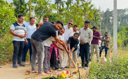ಹಾಕತ್ತೂರಿನಲ್ಲಿ ₹50 ಲಕ್ಷ ವೆಚ್ಚದಲ್ಲಿ‌ ತಡೆಗೋಡೆ ಕಾಮಗಾರಿಗೆ ಶಾಸಕ ಎಎಸ್ ಪೊನ್ನಣ್ಣ ಚಾಲನೆ