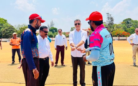 ಕೊಡವ ಲೆದರ್ ಬಾಲ್ ಫೈನಲ್ ಪಂದ್ಯಕ್ಕೆ ಶಾಸಕ ಎಎಸ್ ಪೊನ್ನಣ್ಣ ಚಾಲನೆ