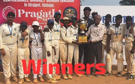 ಪ್ರಗತಿ ಶೀಲ್ಡ್ U-15 – ಸೀಸನ್ 1 ಲೆದರ್ ಬಾಲ್ ಕ್ರಿಕೆಟ್ ಚಾಂಪಿಯನ್‌ಶಿಪ್; ಆರ್ಮಿ‌ ಕ್ರಿಕೆಟ್ ಕ್ಲಬ್& ಅಕಾಡೆಮಿ ಚಾಂಪಿಯನ್