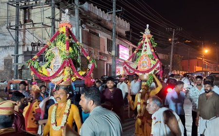 ವಿರಾಜಪೇಟೆ; ಶ್ರೀ ಕಂಚಿ ಕಾಮಾಕ್ಷಿ ದೇವಾಲಯದ ವಾರ್ಷಿಕ ಕರಗ ಮಹೋತ್ಸವಕ್ಕೆ ವಿದ್ಯುಕ್ತ ಚಾಲನೆ