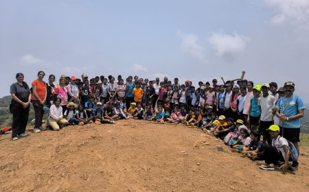 ನಿಶಾನಿ ಮೇಲೇರಿ ಸಂಭ್ರಮಿಸಿದ ಚಿಣ್ಣರು; ಮಡಿಕೇರಿಯ ವಾಂಡರರ‍್ಸ್ ಸ್ಪೋರ್ಟ್ಸ್ ಕ್ಲಬ್ ವತಿಯಿಂದ ಮಕ್ಕಳ ಚಾರಣ