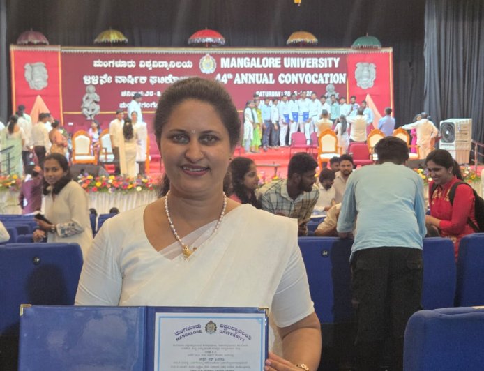 ರೀಮಾ ಕೆ.ಬಿ. ಅವರಿಗೆ ಪಿಎಚ್.ಡಿ‌ ಪದವಿ