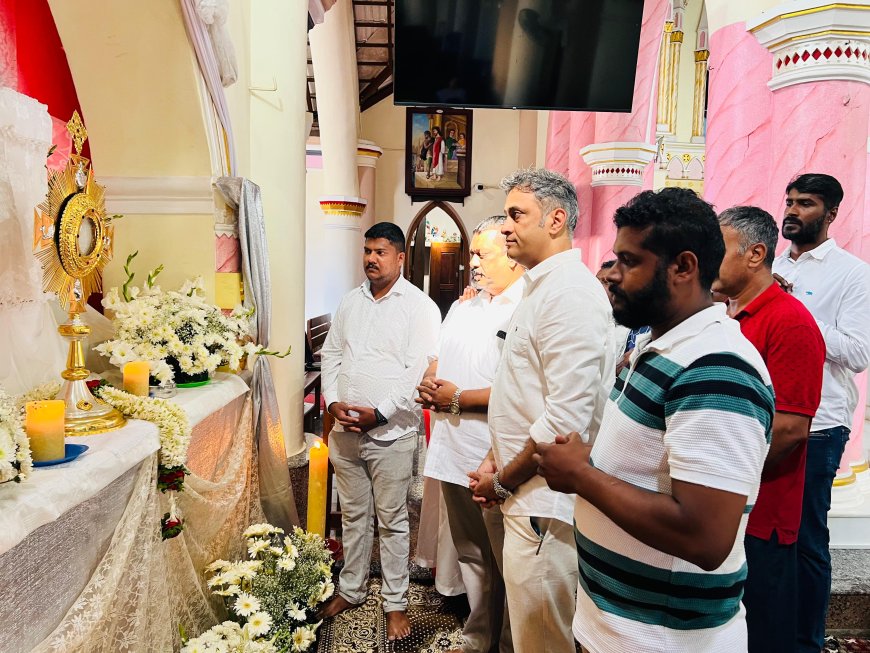ಗುಡ್ ಫ್ರೈಡೆ ಆಚರಣೆ:ವಿರಾಜಪೇಟೆ ಸಂತ ಅನ್ನಮ್ಮ ಚರ್ಚ್‌ಗೆ ಶಾಸಕ ಎಎಸ್ ಪೊನ್ನಣ್ಣ ಭೇಟಿ