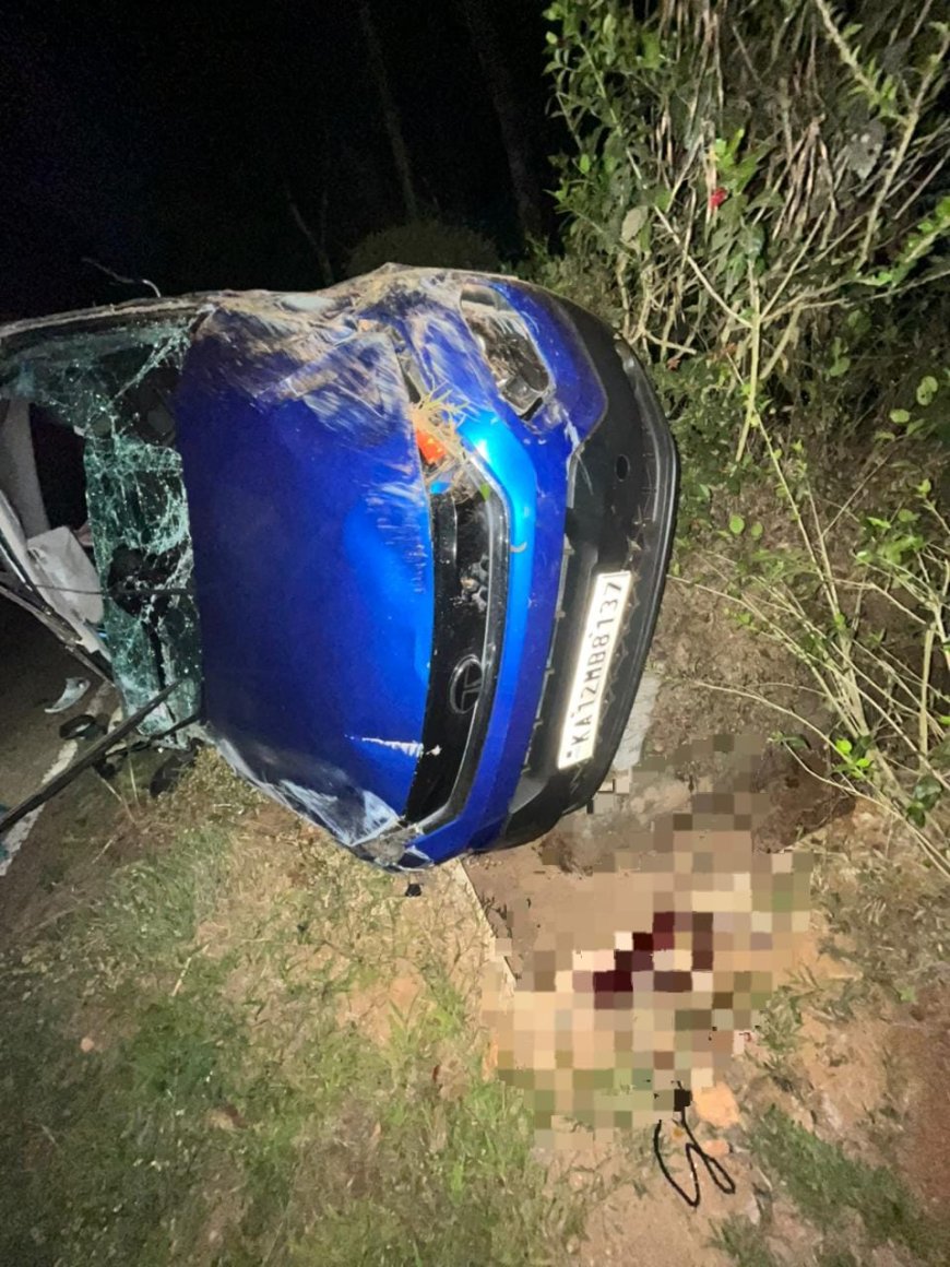 ಹಾಕತ್ತೂರು;ಕಾರು ಅಪಘಾತಕ್ಕೆ ವ್ಯಕ್ತಿ ಬಲಿ