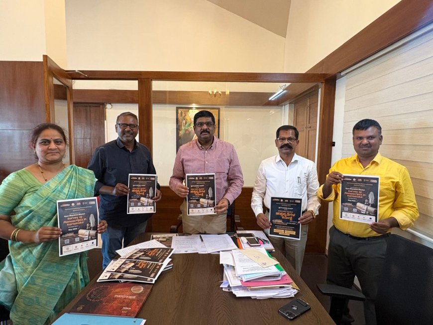ಪ್ರಾಚೀನ ಹಸ್ತಪ್ರತಿ ಸಮೀಕ್ಷೆಯ ಭಿತ್ತಿಪತ್ರ ಬಿಡುಗಡೆ ಪ್ರಾಚೀನ ಹಸ್ತಪ್ರತಿಗಳ ಸಮೀಕ್ಷೆ/ ಡಿಜಿಟಲೀಕರಣ ಕಾರ್ಯಕ್ಕೆ ಎಲ್ಲರೂ ಕೈಜೋಡಿಸಿ: ಜಿಲ್ಲಾಧಿಕಾರಿ ಸೋಮಶೇಖರ್