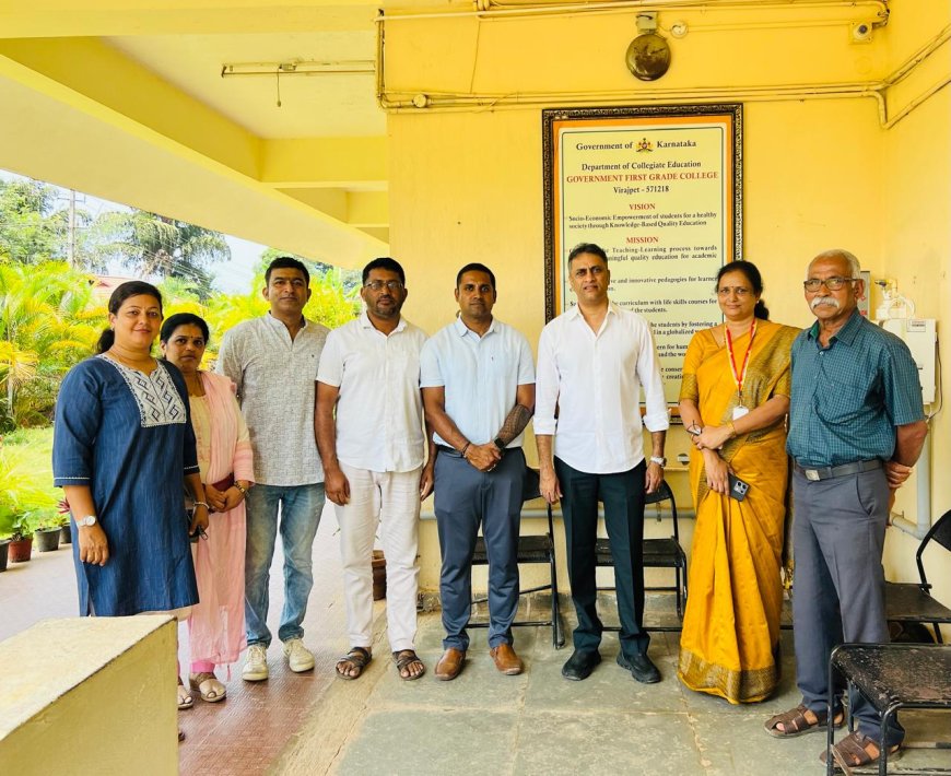 ಶಾಸಕ ಪೊನ್ನಣ್ಣ ಅಧ್ಯಕ್ಷತೆಯಲ್ಲಿ ವಿರಾಜಪೇಟೆ ಸರಕಾರಿ ಪ್ರಥಮ ದರ್ಜೆ ಕಾಲೇಜಿನ   ಅಭಿವೃದ್ಧಿ ಸಮಿತಿ ಸಭೆ