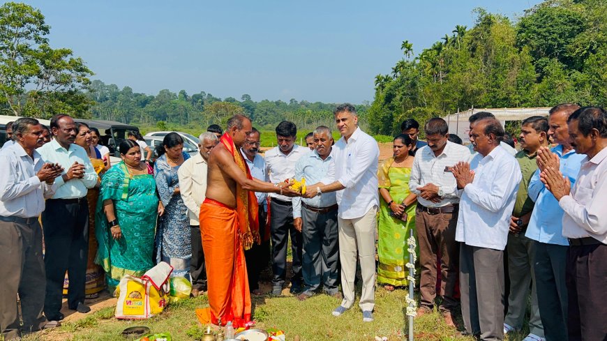 ಐರಿ ಸಮಾಜದ ಸಮುದಾಯ ಭವನದ ಕಟ್ಟಡ ಕಾಮಗಾರಿಗೆ ಚಾಲನೆ ನೀಡಿದ ಶಾಸಕ ಎಎಸ್ ಪೊನ್ನಣ್ಣ