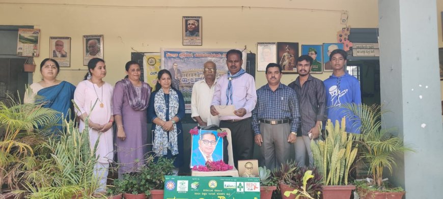 ಕೂಡುಮಂಗಳೂರು ಸರ್ಕಾರಿ ಪ್ರೌಢಶಾಲೆಯಲ್ಲಿ ಡಾ. ಬಿ.ಆರ್.ಅಂಬೇಡ್ಕರ್ ಜಯಂತಿ ಆಚರಣೆ;  ಡಾ ಬಿ.ಆರ್.ಅಂಬೇಡ್ಕರ್ ವಿಚಾರಧಾರೆಗಳು ಪ್ರಸ್ತುತ; ಟಿ.ಜಿ.ಪ್ರೇಮಕುಮಾರ್