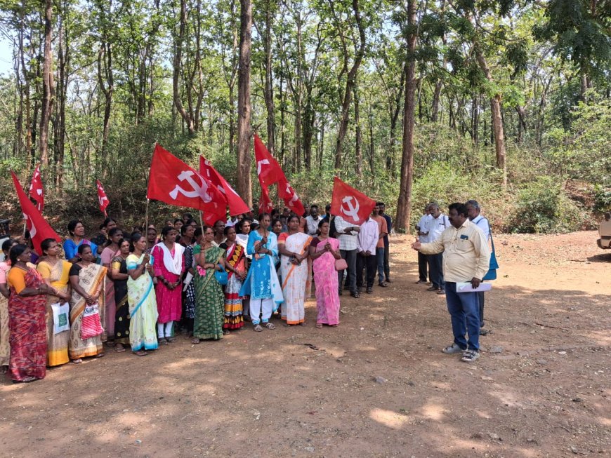 ಮಾಲ್ದಾರೆ ಗ್ರಾ.ಪಂ ಎದುರು ನಿವೇಶನಕ್ಕೆ ಒತ್ತಾಯಿಸಿ  ಪ್ರತಿಭಟನೆ