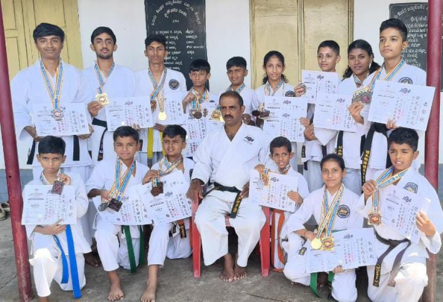 ಅಂತರಾಷ್ಟ್ರೀಯ ಕರಾಟೆಯಲ್ಲಿ ಕೊಡಗಿನ ವಿದ್ಯಾರ್ಥಿಗಳ ಸಾಧನೆ