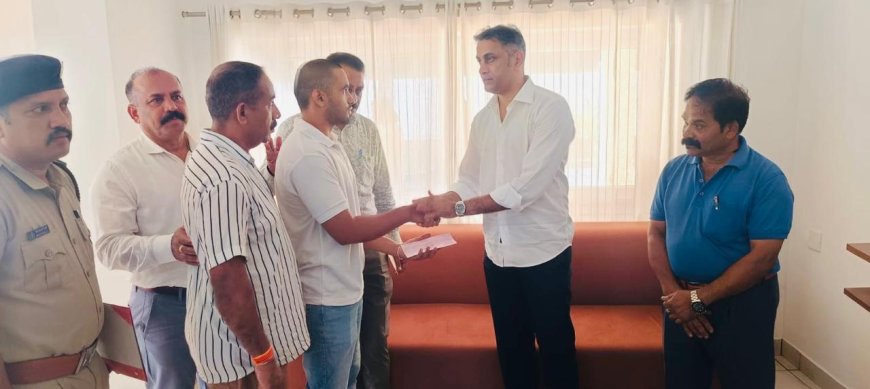 ಆನೆ‌ ದಾಳಿಯಿಂದ ಮೃತಪಟ್ಟ ವ್ಯಕ್ತಿಯ ಕುಟುಂಬಕ್ಕೆ ಚೆಕ್ ಹಸ್ತಾಂತರಿಸಿದ ಶಾಸಕ ಎಎಸ್ ಪೊನ್ನಣ್ಣ