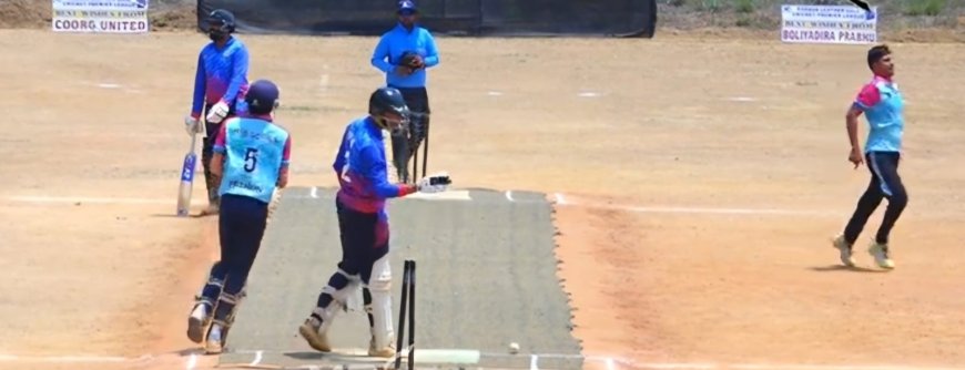 ಕೊಡವ ಲೆದರ್ ಬಾಲ್ ಕ್ರಿಕೆಟ್   ಲೀಗ್;ಪ್ರಗತಿ ಕ್ರಿಕೆಟ್ ಅಕಾಡೆಮಿಗೆ ಜಯ;  ತಾ. 24 ರಿಂದ ಪ್ಲೇ ಆಫ್ ಹಂತದ ಪಂದ್ಯ