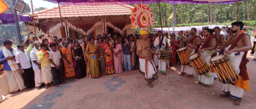 ಶ್ರದ್ಧಾ ಭಕ್ತಿಯಿಂದ ನೆರವೇರಿದ  ತಣ್ಣೀರುಹಳ್ಳ  ವೀರಭದ್ರ ಹಾಗೂ ಸಪರಿವಾರ ದೇವರುಗಳ ದೇವಾಲಯ ಪ್ರತಿಷ್ಠಾ ಬಂಧ ಬ್ರಹ್ಮಕಲಶೋತ್ಸವ